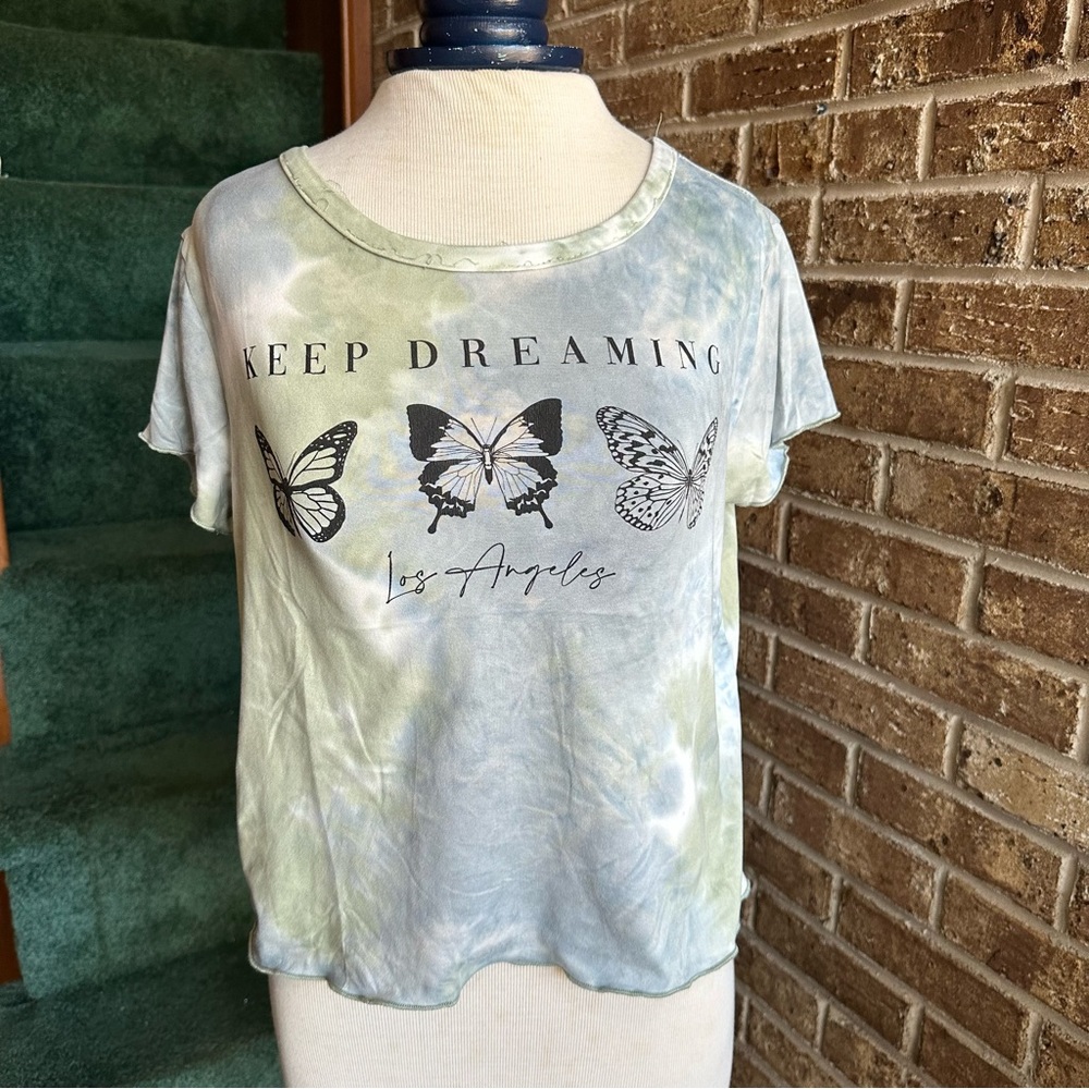Ruby & Lace Butterfly Tie dye Crop Top